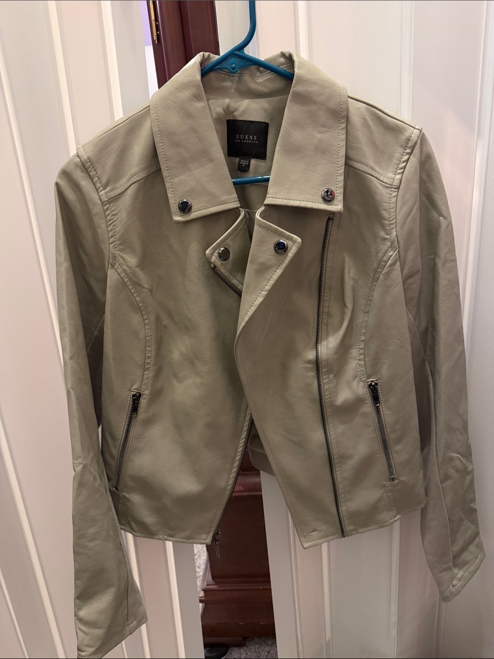 GUESS Moto-Style vegan Leather Jacket